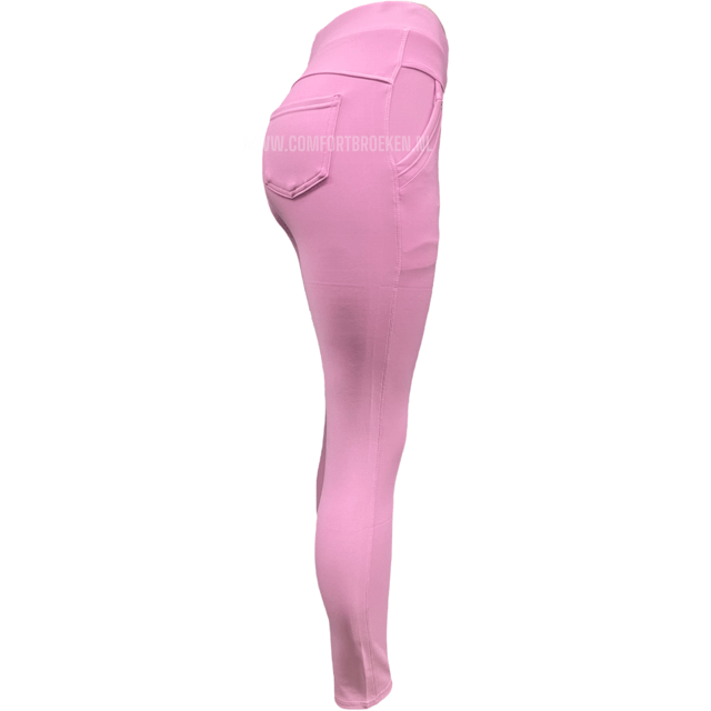 Comfortbroek knal rose