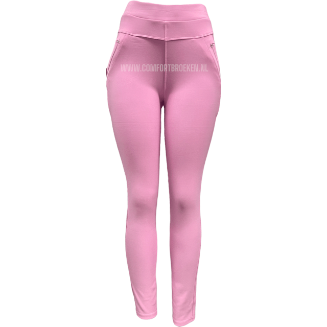 Comfortbroek knal rose