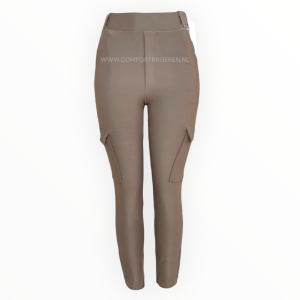 Comfortbroek Cargo Taupe/Beige