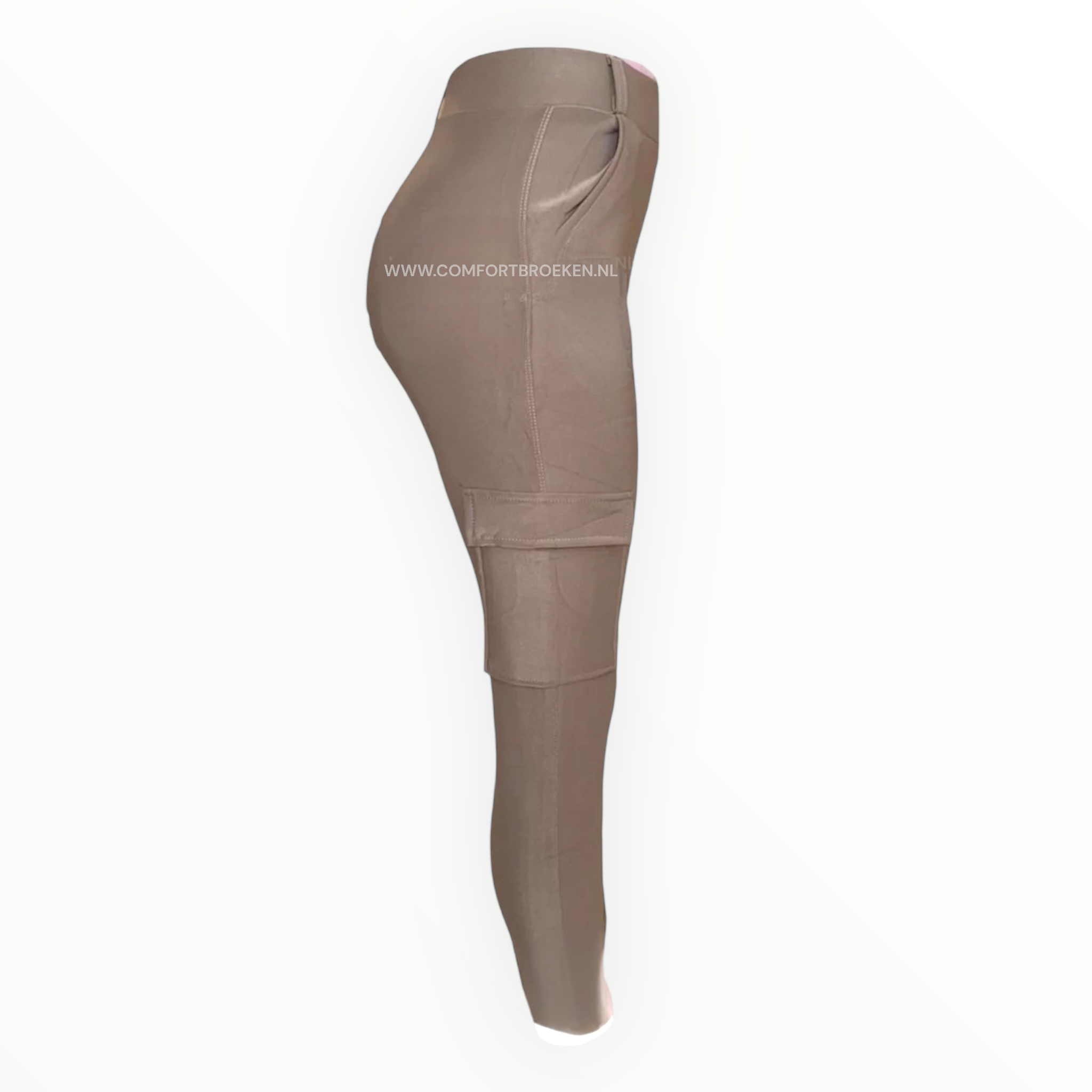 Comfortbroek Cargo Taupe/Beige - Afbeelding 2