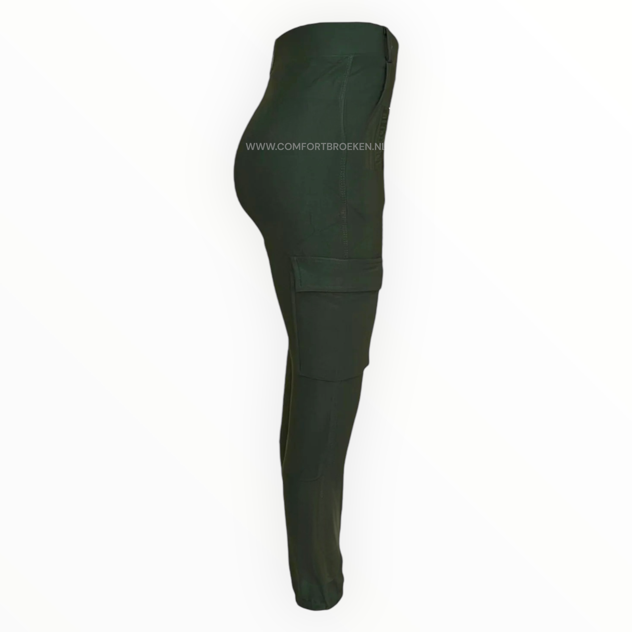 Comfortbroek Cargo Olive groen - Afbeelding 3
